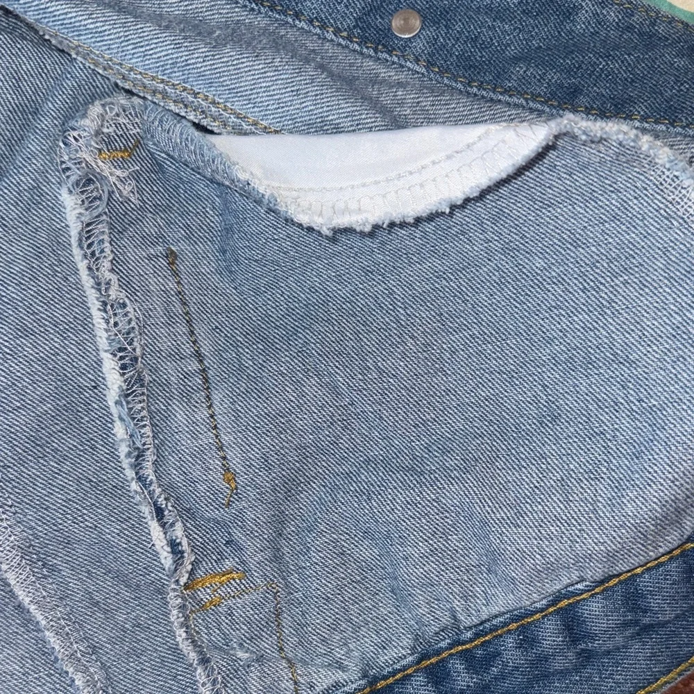 Pearl Studded Blue Denim Jacket - Picture 13 of 13